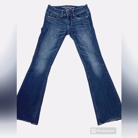 American Eagle  Dark Wash Flare Jeans Size 2 - Picture 1 of 7